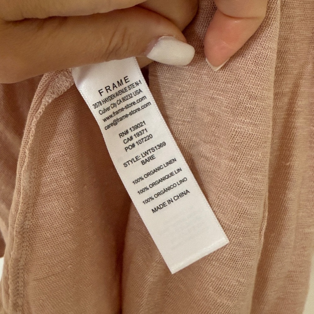 Frame Denim Women's Pale Pink Tank Top - Picture 6 of 6